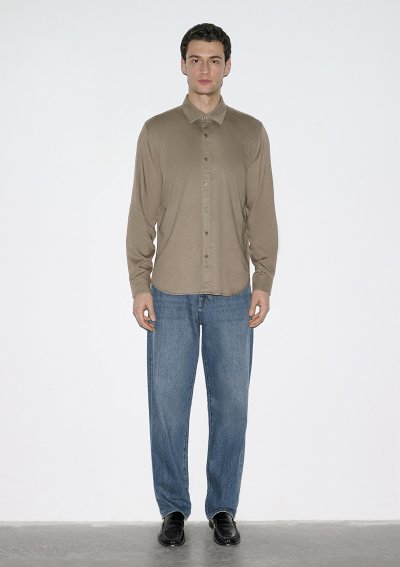 UZUN KOL GÖMLEK Mantar Kahve