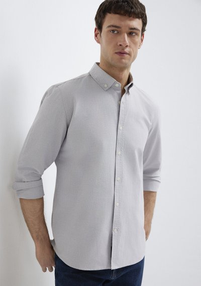 UZUN KOL GÖMLEK Steeple Gray