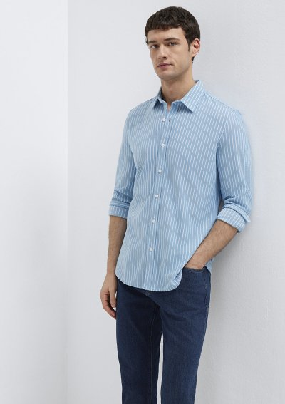 ÇİZGİLİ GÖMLEK Niagara üzerine white str