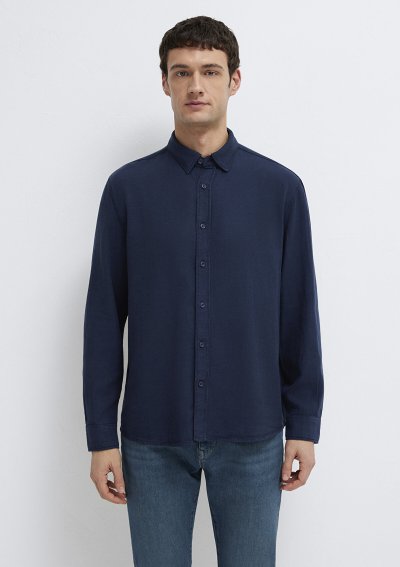 UZUN KOL GÖMLEK Gece Lacivert