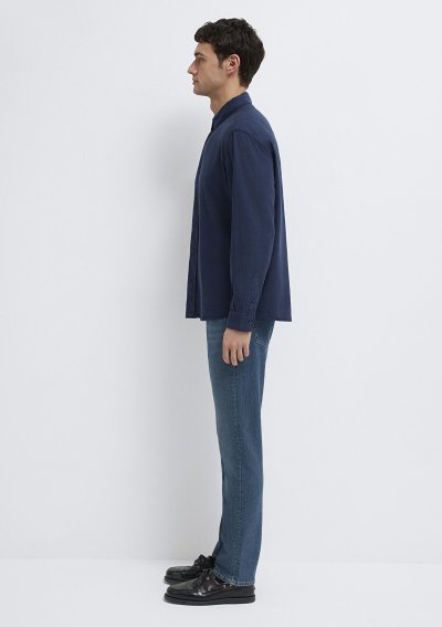 UZUN KOL GÖMLEK Gece Lacivert