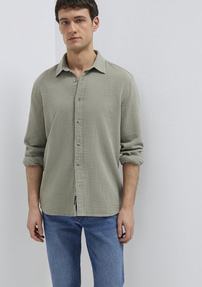 UZUN KOL GÖMLEK Gölge gri