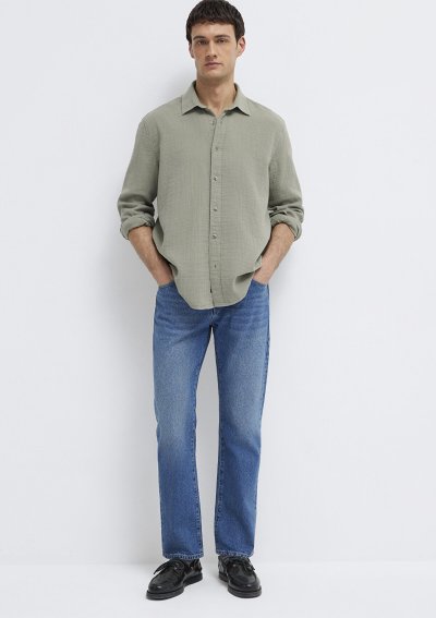 UZUN KOL GÖMLEK Gölge gri