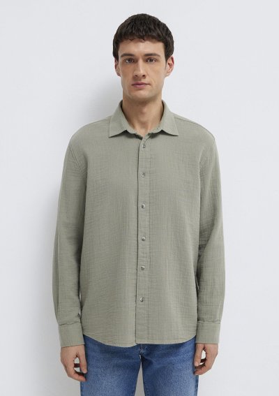 UZUN KOL GÖMLEK Gölge gri