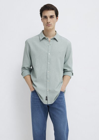 UZUN KOL GÖMLEK Soluk Yeşil