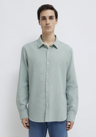 UZUN KOL GÖMLEK Soluk Yeşil