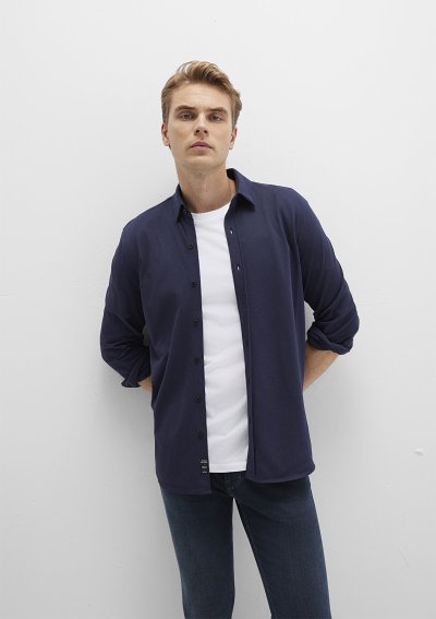 UZUN KOL GÖMLEK Baritone Blue