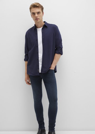 UZUN KOL GÖMLEK Baritone Blue