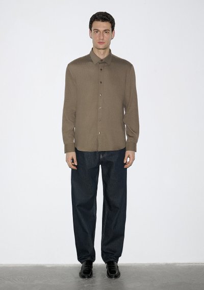 UZUN KOL GÖMLEK Mantar Kahve