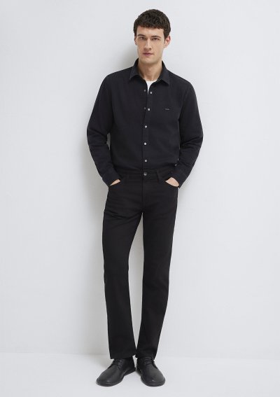 UZUN KOL GÖMLEK Black Indigo