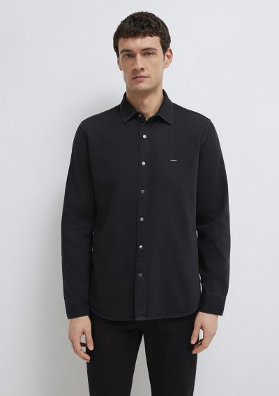 UZUN KOL GÖMLEK Black Indigo