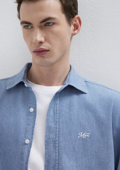 MVJNS NAKIŞLI GÖMLEK İndigo