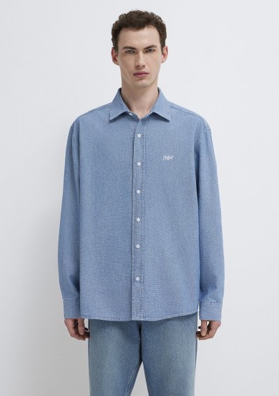 MVJNS NAKIŞLI GÖMLEK İndigo