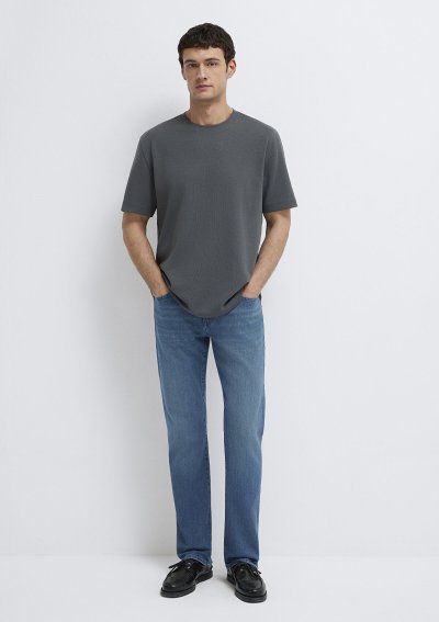 KISA KOL TİŞÖRT Koyu Gölge Gri