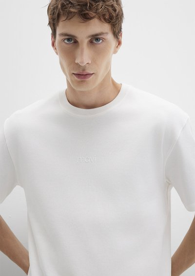 MAVİ BASKILI TİŞÖRT Hindistan Cevizi