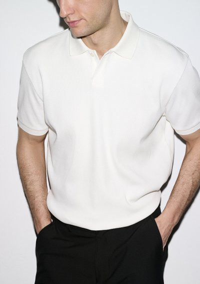 POLO YAKA TİŞÖRT Kırık Beyaz