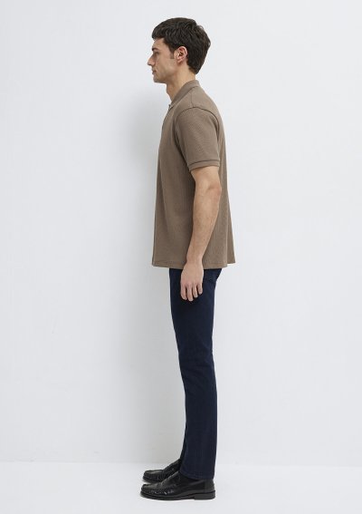 POLO YAKA TİŞÖRT Mantar Kahve