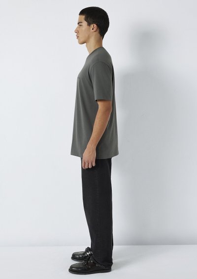 MAVİ KISA KOL TİŞÖRT Koyu Gölge Gri