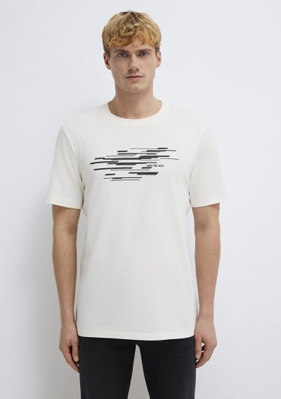 MAVİ BLACK TİŞÖRT Kırık Beyaz