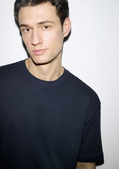 KISA KOL TİŞÖRT Gökyüzü Lacivert