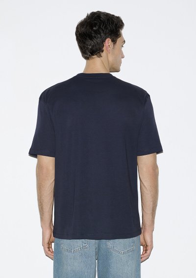 KISA KOL TİŞÖRT Gökyüzü Lacivert