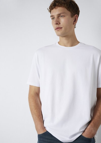 KISA KOL TİŞÖRT Beyaz