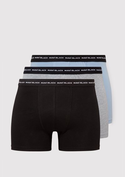 3'LÜ PAKET BOXER Siyah