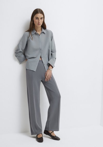 ÖRME PANTOLON Koyu Gri