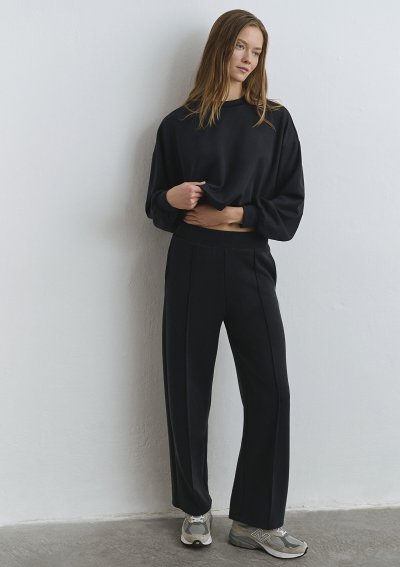 ÖRME PANTOLON Siyah