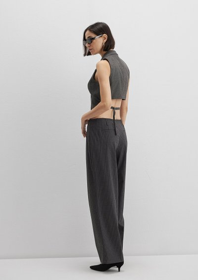 DOKUMA PANTOLON Antrasit Pin Stripe