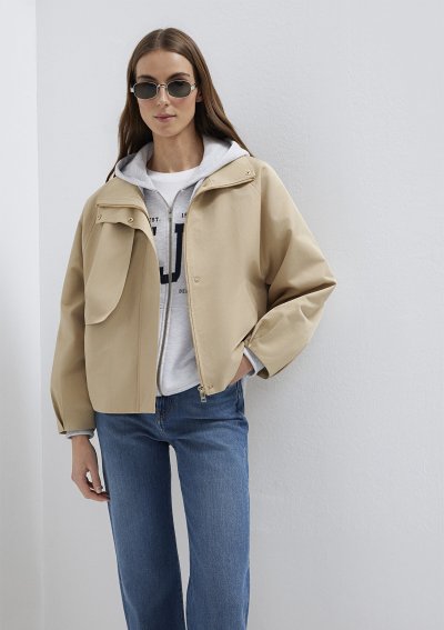 DİK YAKA CEKET Pale Khaki