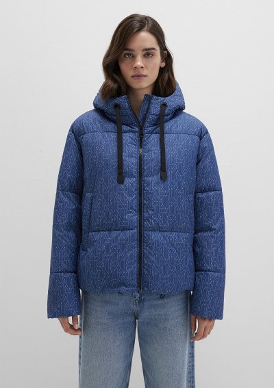 KAPİŞONLU CEKET Vintage Indigo M Print