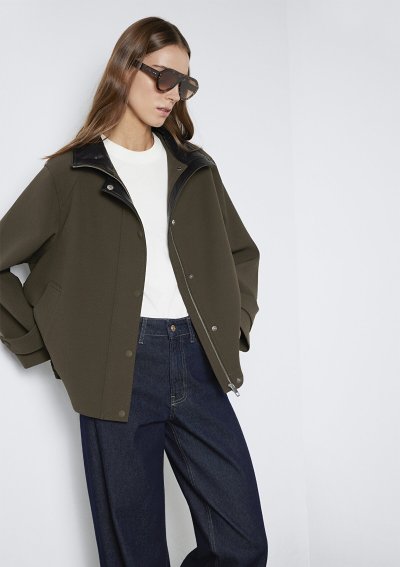 DİK YAKA CEKET Olive Night