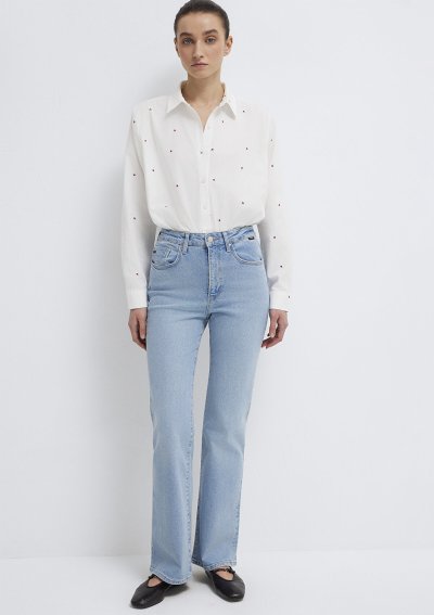 UZUN KOLLU DOKUMA GÖMLEK Rumba Daisy Pri