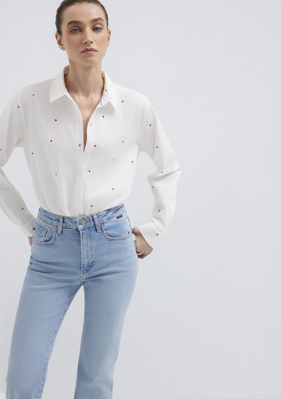 UZUN KOLLU DOKUMA GÖMLEK Rumba Daisy Pri