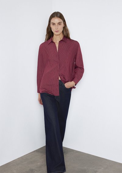 UZUN KOLLU GÖMLEK Rumba Red Stripe