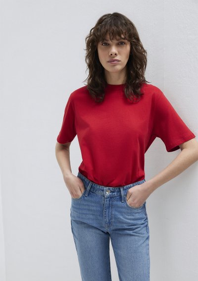 YUVARLAK YAKA TİŞÖRT Kırmızı