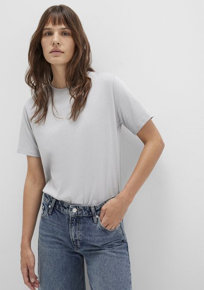 BASIC SHORT SLEEVE TEE Açık Gri