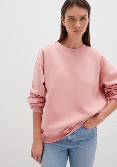 BİSİKLET YAKA SWEATSHIRT Rose Elegance