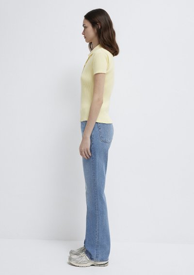 POLO YAKA PENYE Pastel Yellow