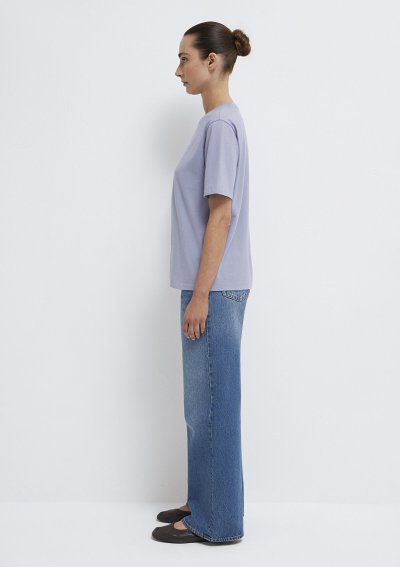 MAVİ BASKILI TİŞÖRT Soluk Mor