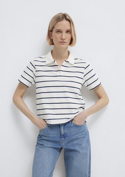 MODELLİ POLO TİŞÖRT Black Irish Stripe