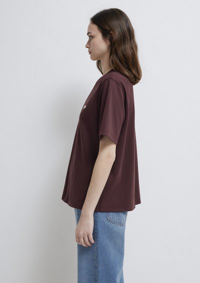 MAVİ BASKILI TİŞÖRT Karamel