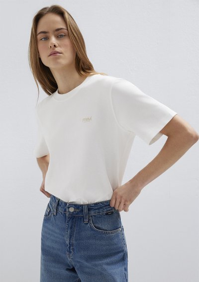 MAVİ BASKILI TİŞÖRT Hindistan Cevizi