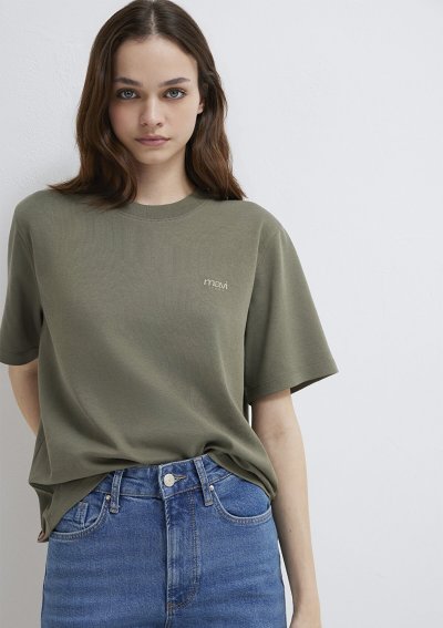 MAVİ BASKILI TİŞÖRT Smokey Olive