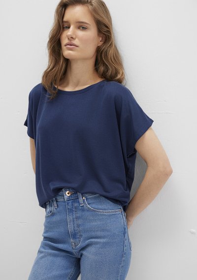 KISA KOL TİŞÖRT  İndigo Mavi