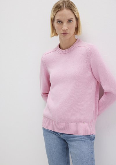 BİSİKLET YAKA KAZAK Şeker Pembe