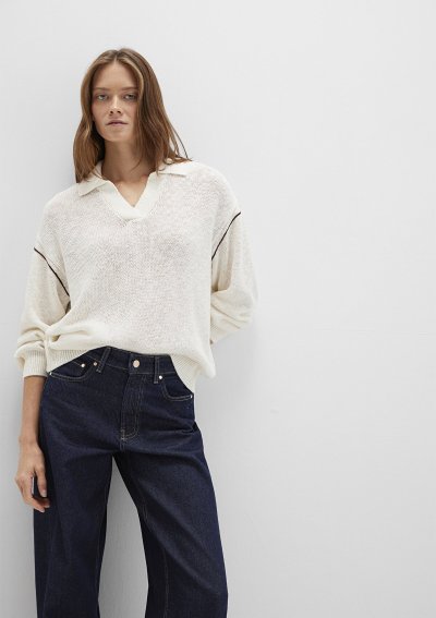 POLO YAKA KAZAK Chocolate Brown Stripe