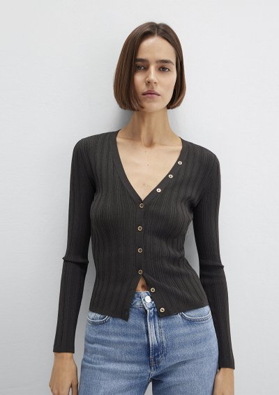 UZUN KOLLU MODELLİ TRİKO Licorice