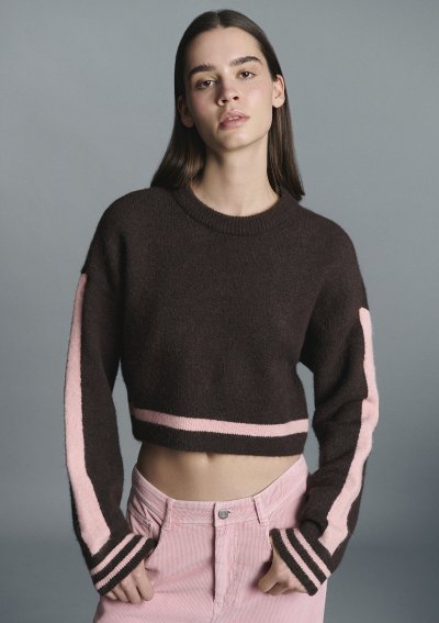 YUVARLAK YAKA KAZAK Seal Brown